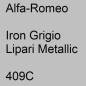 Preview: Alfa-Romeo, Iron Grigio Lipari Metallic, 409C.